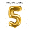 Tal ballon 5 guld 35 cm