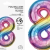 Tal ballon 8 regnbue 85 cm
