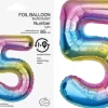 Tal ballon 5 regnbue 85 cm