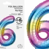 Tal ballon 6 regnbue 85 cm