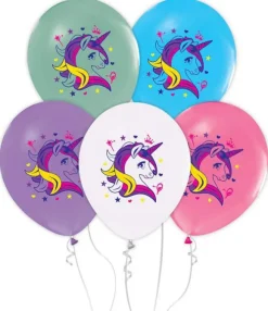 Unicorn balloner 30 cm 5-pak