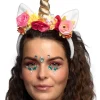 Unicorn hårbøjle med blomster