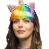 Unicorn hårbøjle med regnbuehår