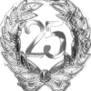 Væg-dekoration 25 år, sølv
