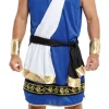Zeus kostume blå, str. M