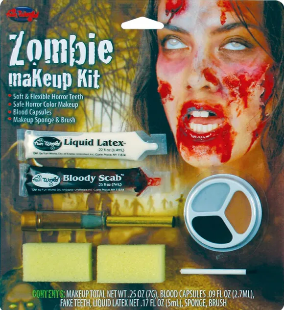 Zombie kvinde makeup kit